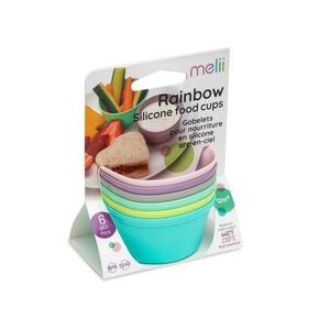 Imagine Set 6 boluri din silicon Melii Rainbow, 83 ml