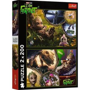 Imagine Puzzle Trefl de la 2 x 200 piese - Eu sunt Groot