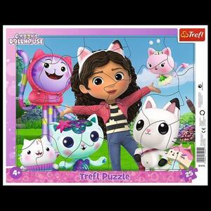 Imagine Puzzle Trefl din 25 de piese - Faceti cunostinta cu Gabby