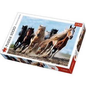 Imagine Puzzle Trefl 1000 de piese, Cai la galop