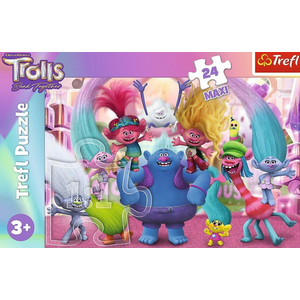 Imagine Puzzle Trefl 24 piese - In lumea trolilor