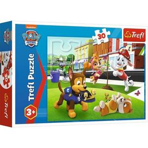 Imagine Puzzle pentru copii Trefl 30 piese - Patrula de caini, catei in actiune