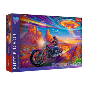 Imagine Puzzle Trefl din 1000 piese - Cu motocicleta in salbaticie