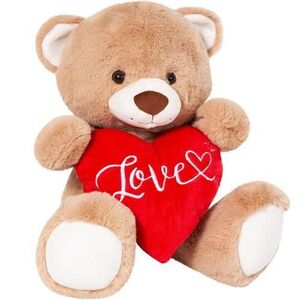 Imagine Ursulet de plus Valentine (Crem/Rosu)