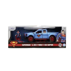Imagine Set figurina si masinuta Jada Toys, Superman 2017 cu Ford F 150 Raptor, 1: 32