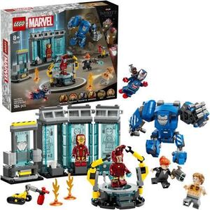 Imagine LEGO® Marvel - Laboratorul lui Iron Man: Sala armurilor 76315, 384 piese