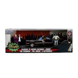 Imagine Set Masina metalica Batmobile, Robin, The Penguin, The Joker