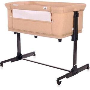 Imagine Patut Lorelli 2 in 1 Co-Sleeper Milano Beige, saltea 50 x 87cm, 0 - 3 ani (Bej)