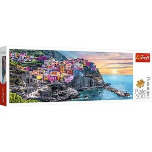 Imagine Puzzle Trefl 500 piese - Panorama orasul Vernazza