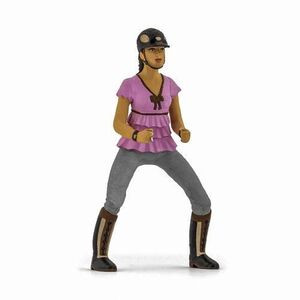 Imagine Figurina Papo Horses, Foals and Ponies - Trendy Riding Girl (Multicolor)