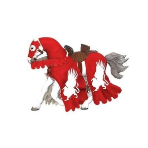 Imagine Figurina Papo - Cal Cavalerului Medieval Grifon (Rosu)
