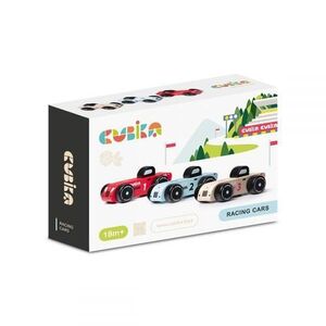 Imagine Jucarie din lemn Cubika Racing Cars