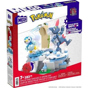 Imagine Set de constructie - Pokemon Piplup and Sneasel's Snow Day