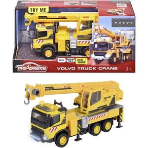 Imagine Camion cu macara Majorette - Volvo Truck Crane, 22 cm, cu lumini si sunete