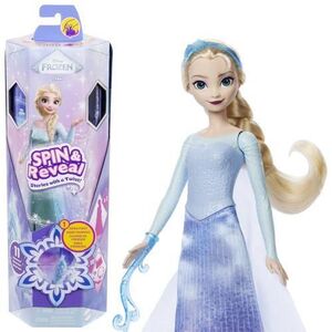 Imagine Papusa Disney Frozen - Spin And Reveal, Elsa