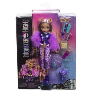 Imagine Papusa Monster High - Clawdeen Wolf si Catelul Crescent