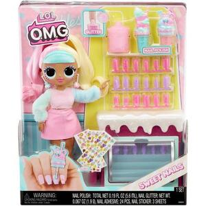 Imagine Set de joaca cu papusa L.O.L. Surprise! seria O.M.G Sweet Nails − Candy