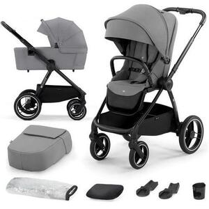 Imagine Carucior 2 in 1 KinderKraft Nea, 0 - 22kg, pliabil, Gri