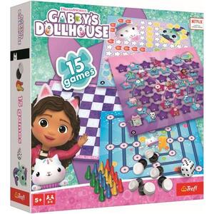 Imagine Set 15 jocuri clasice Trefl, Gabby's Dollhouse