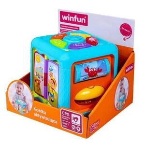 Imagine Cub senzorial Smily Play, Lumini si Sunete, Multicolor, 20x19x18.5cm