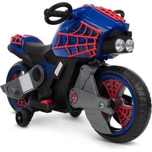 Imagine Motocicleta electrica pentru copii Huffy Spider-Man Motorcycle, baterie 7.2V, greutate maxima 30kg, viteza 1.5mp/h (Albastru/Negru)