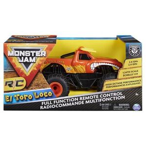 Imagine Masinuta Monster Jam Rc El Toro Loco, Scara 1: 24 (Rosu/Negru)