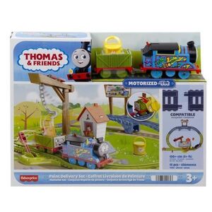 Imagine Set de joaca - Locomotiva motorizata Thomas livreaza vopseaua
