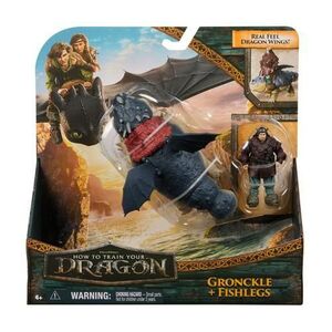 Imagine Set Dragon Gronckle Si Figurina Viking Fishlegs - Cum Sa Iti Dresezi Dragonul
