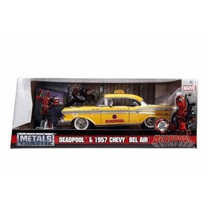 Imagine Masinuta Taxi cu figurina Deadpool (Multicolor)