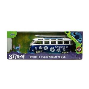 Imagine Autobuz Volkswagen cu figurina Stitch (Albastru/Alb)