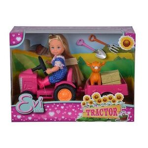 Imagine Papusa Steffi Love - Evi cu tractor, 12cm