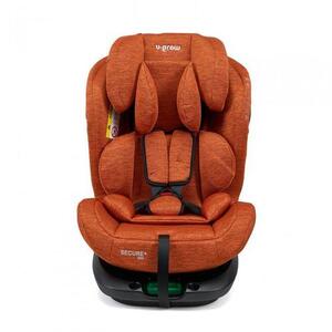 Imagine Scaun auto U-Grow Secure+, 40-150 cm, 360 grade, 4 pozitii de ajustare pe spate, 10 pozitii de ajustare a tetierei pe inaltime, Portocaliu