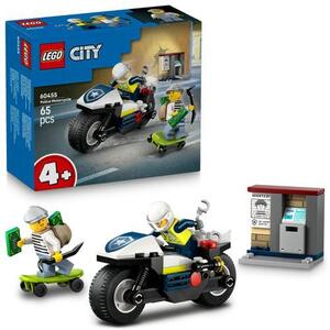 Imagine LEGO® City - Urmarire cu motocicleta de politie 60455, 65 piese