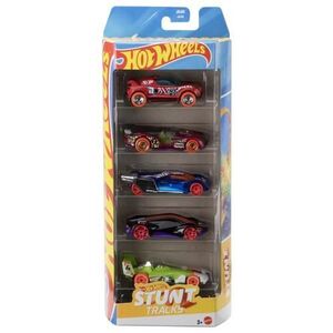 Imagine Set 5 masini Hot Wheels Stunt Tracks (Multicolor)