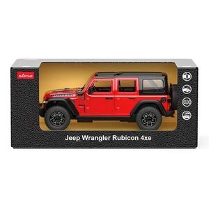 Imagine Masinuta metalica Jeep Wrangler Rubicon 4XE, scara 1 la 24 (Rosu)