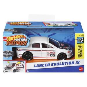 Imagine Masinuta Hot Wheels Pull Back - Lancer Evolution Ix, 1: 43
