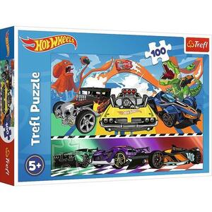 Imagine Puzzle Trefl Hot Wheels, 100 piese