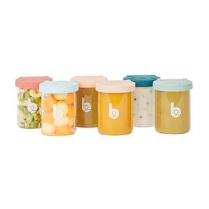 Imagine Set 6 boluri din sticla Babymoov A004314, 250 ml (Multicolor)