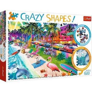 Imagine Puzzle Trefl - Forme Ciudate Miami Beach, 600 piese