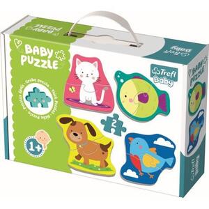 Imagine Puzzle Trefl Baby - Animale, 4x2 piese