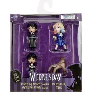Imagine Set 4 figurine metalice - Wednesday, Multicolor, 17 cm