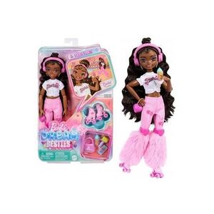 Imagine Papusa Barbie Dream Besties Brooklyn pe roti, cu accesorii, 4+ ani