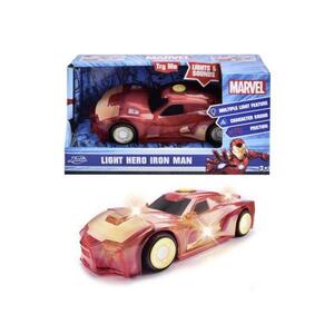 Imagine Masina Marvel Light Hero Iron Man, scara 1 la 32 (Rosu)
