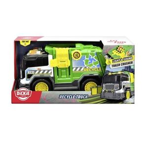 Imagine Jucarie pentru copii Dickie Toys - Camion de gunoi, cu sunete si lumini, 30 cm