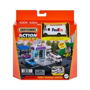 Imagine Set de joaca - Matchbox Action Drivers - Fedex Package Center - Matchbox Action Drivers - Mattel