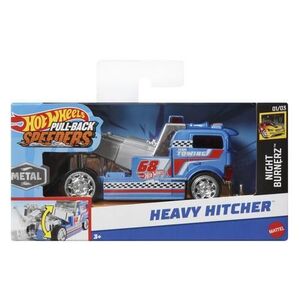 Imagine Hot Weels Masinuta metalica cu sistem pull back heavy hitcher scara 1: 43