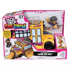 Imagine Set joc Tech Deck Sk8 Crew - Rampa pentru degete si skateboard, Ultra Sk8 bus