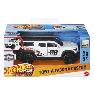 Imagine Hot Wheels Masinuta Metalica Cu Sistem Pull Back Toyota Tacoma Custom Factory Fresh Scara 1: 43