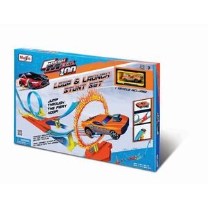 Imagine Circuit acrobatii cu bucla si lansare Maisto (Multicolor)