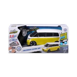 Imagine Masinuta cu telecomanda Maisto Volkswagen Electric Bus, scara 1 la 24 (Galben)